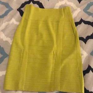 Neon knit skirt